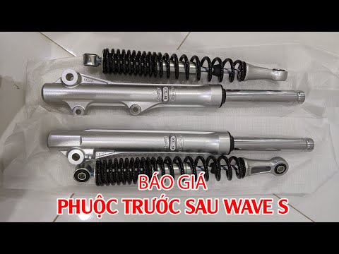 Video Báo giá phuộc trước sau wave s 100 (giảm xóc xe máy) - youtube