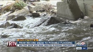 Melting snow could cause severe flooding