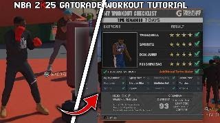 NBA 2K25 Gatorade Workout Tutorial| Gym Rat |Body Types| Stamina