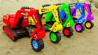 Mini tractor transporting | Radha Krishna Trolly | Making mini excavator team project