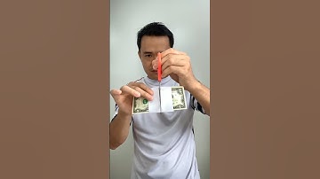 Cutting Money Dollars Magic (Tutorial)￼✂️💵✂️ #shorts #money #magic
