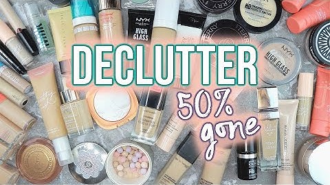 Foundation, Concealer, Powder & Primer Declutter 2020 | 50% GONE!