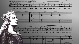"Voi lo sapete…" from "Cavalleria Rusticana" - P. Mascagni - Elena Nicolai - Sheet music