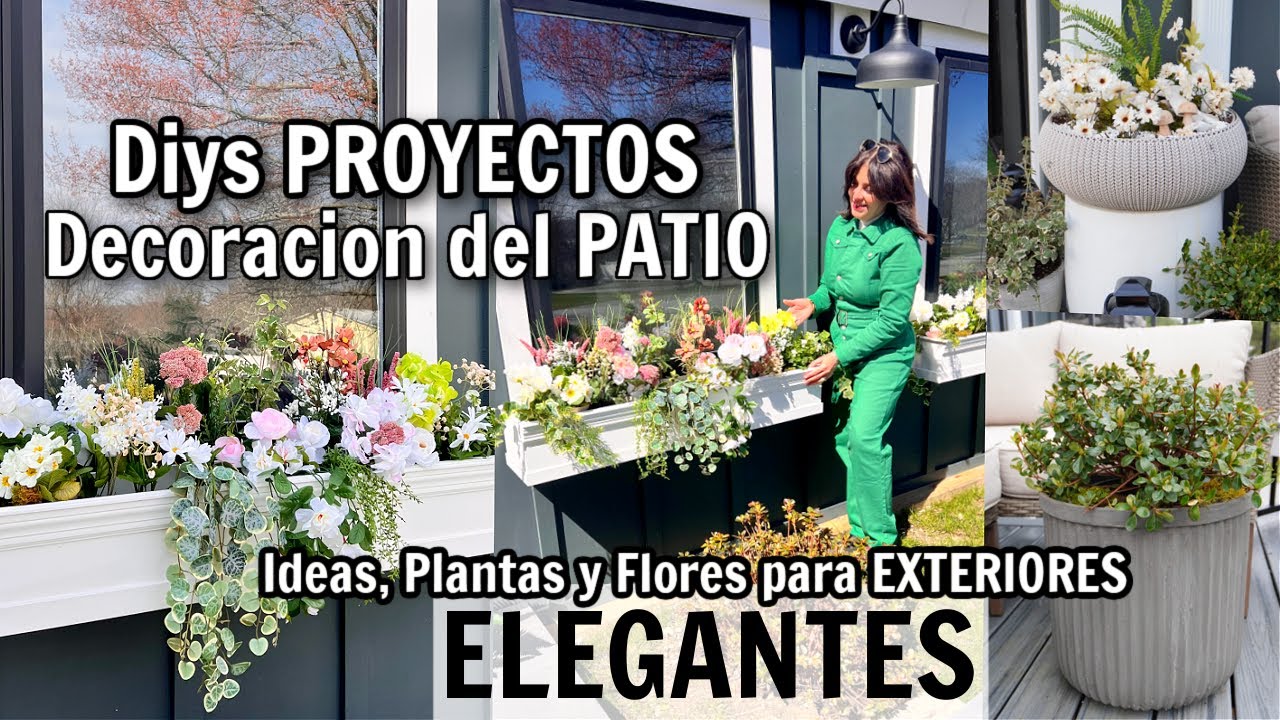 IDEAS para DECORAR tu PATIO, TERRAZA o BALCONES ! DECORACIONES de EXTERIORES ELEGANTES ✅ Diys Trucos