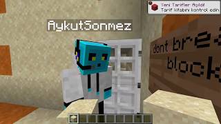 MİNİ MİNİ BİR AYKUT VARMIŞ  Minecraft Parkur w/Mavi Slime