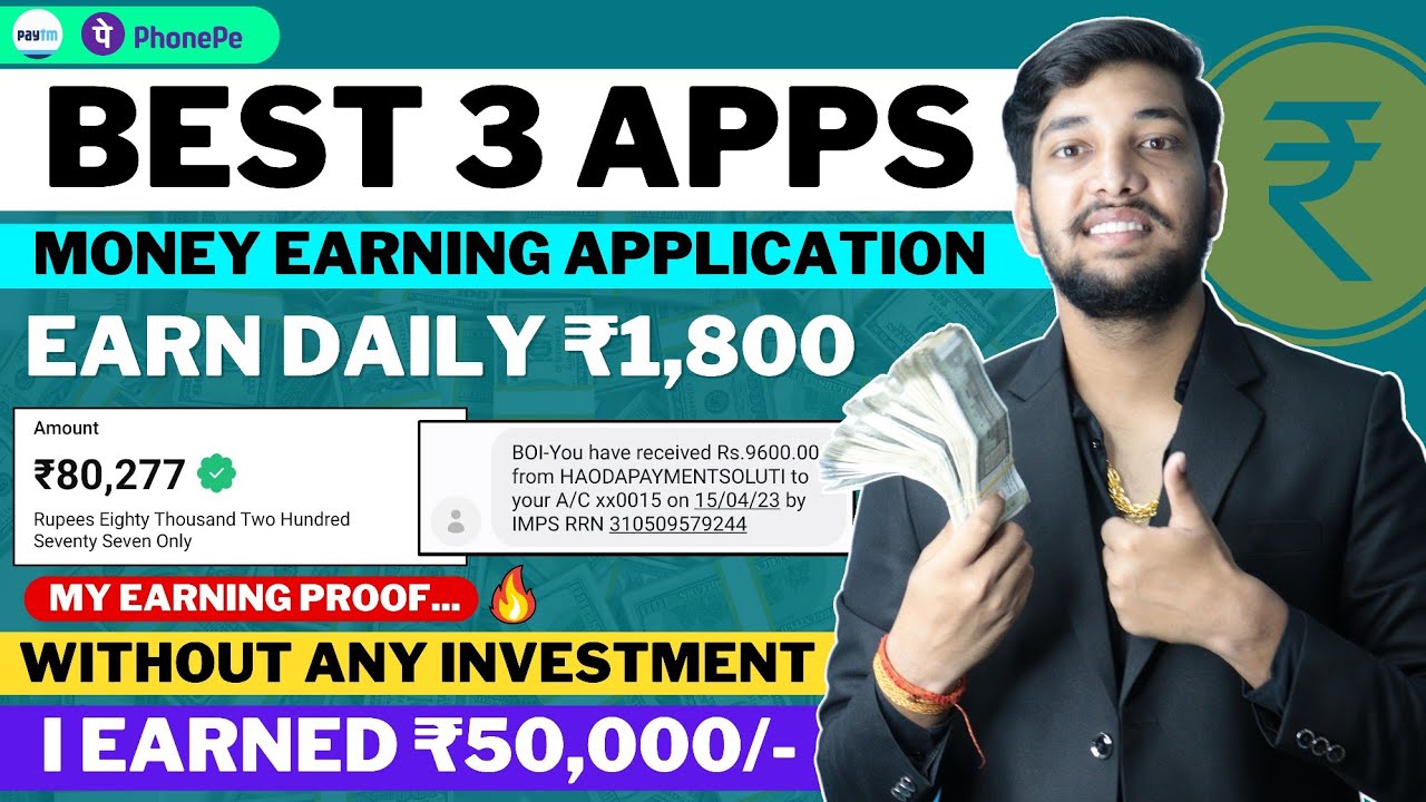 The best application to earn money without investment  Earning applications  Online earning application  Earning application
