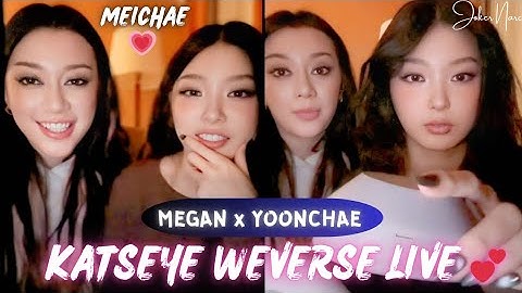✨(ALL SUB) KATSEYE MEGAN and YOONCHAE WEVERSE LIVE 😍😘💕(11.25.25) meichae!! #weverselive #katseye