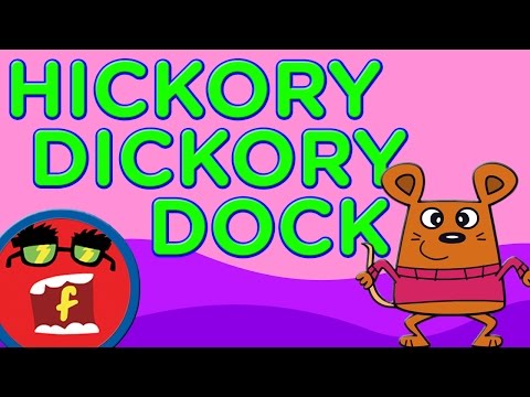 Hickory Dickory Dock | Fredbot Kids Songs (Lucy the Dinosaur)