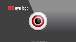 11.Design beautiful RED EYE Logo in Powerpoint|PowerPoint Presentation|Graphic Design|Free Template