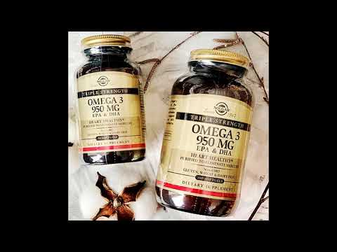 Video: Solgar Triple Omega-3 EPA / DHA, 950 Mg - Kasutusjuhised, ülevaated