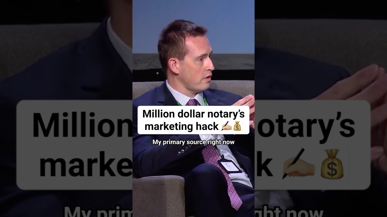 Notary Generates a MILLION DOLLARS With This Marketing Hack 💰✍🏼