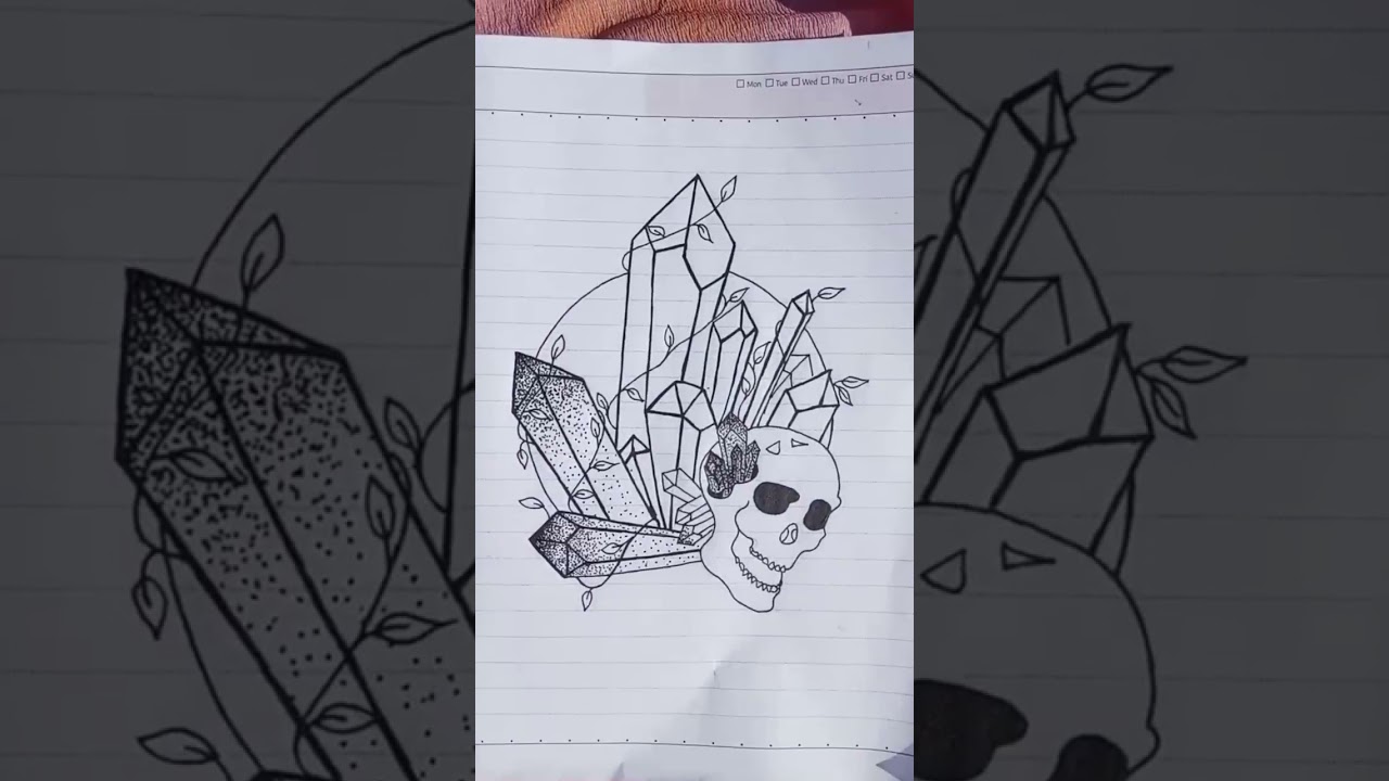 INKTOBER Day :- 1 "Crystal" |