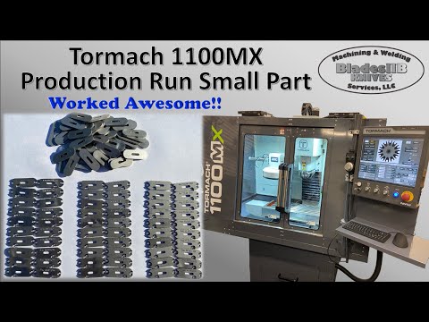 Tormach 1100MX - First Real Production Run - Small Part, Tormach Worked Awesome!