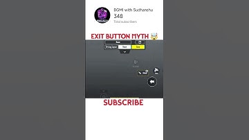 Exit button Myth 🤯 #bgmi #myth #viral #shortsfeed #shortsviral #trending #shorts