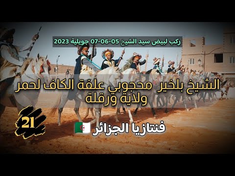 الشيخ بلخير محجوبي علفة الكاف لحمر ولاية ورقلة ركب سيد الشيخ 2023 فنتازيا الجزائر 21