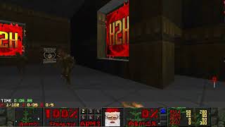 H2H-XMas Map 29 Pacifist in 0:12
Map name: Main Branch
Map author: Dave Mud Swift
This might be the least fun run to optimize in H2H-XMas for pacifist/UV-Speed. Its absolute misery all the way through. The keygrab is north and happens maybe 1/20 attempts on average (sometimes there are really bad streaks, sometimes its somewhat common). Because its north, you cant smash into the wall, and I have to stop for a bit and switch to MF50 at the right moment to lower my speed, which is what really drops the consistency a lot. Then, every single monster on the way after that is a gamble. I gotta hope that:
- The PE doesnt move towards the door and block me completely.
- The viles do not target me early or get infought if they do target me or if they do target me, its only one vile and I dont take any other damage.
- The revenants at the door do not annihilate me right away especially if the viles target me.
- The manc moves out of the way, which seems totally random and only seems to happen if I try to pass on the right side.
- The other mancs in front do not instantly fire especially if I already took damage.
- The manc near the exit door does not fire while I open it.
- The mancs behind the exit door do not fire instantly and I can squeeze through.
The squeeze through part seems semi-likely to happen if I execute the movement there right, but its hard to be prepared because I can never really be too sure what happens there. The most I can do to avoid some of the RNG is open and close the door and reopen at the rough time the manc would be in a good position, but that doesnt add significant amounts of consistency. The wall after the first manc is bumpy; eventually, I realized that having the right angle going in usually means you dont bump the wall, but its hard to be consistent there and if you bump and youre being targeted, you rarely have time to hide from the fire.
Any sane individual would just use the invul in the starting area to do this, but obviously, you want everything above to happen quickly, and at that point, you may as well grind without because the faster you are, the less likely you are to get hit of course. So, I went for one exit without it, and it may have been a mistake. :^) This took nearly 5K attempts, and then I got rewarded with this .00 time. At least its Reality, which is the major saving grace here, but also its so miserable I dont want to go for a really good time. 10s is possible with everything going fast, theres also a chance the exit manc instantly moves right, that probably means 9s is possible, but that would be horribly unfun to do.
I did also try SSGing to push monsters out of the way, and that doesnt help at all either, so pacifist or not, this is simply not worth further grinding.
Captured using DSDA-Doom v0.28.2 H2H-XMas Map 29 Pacifist in 0:12