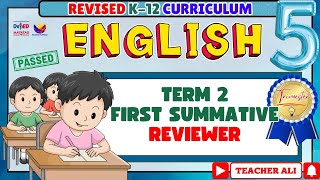 GRADE 5 ENGLISH 5 TERM 2 FIRST SUMMATIVE REVIEWER #grade5 #reviewer #exam 
