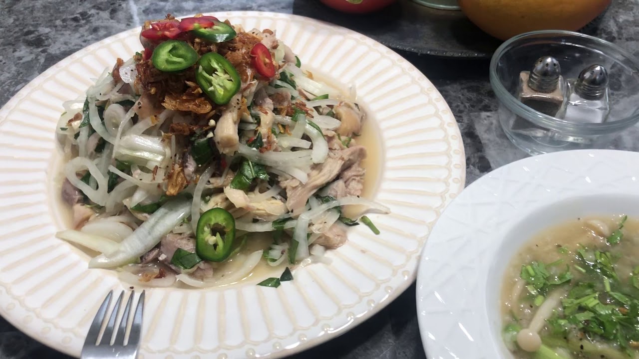 1 Vietnamese coriander chicken salad YouTube