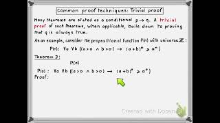 Discrete Structures [Lecture 10 / Segment 5] - Intro to proofs - Part 5/17