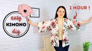 DIY a Kimonostyle cardigan in just 1 hour   beginner friendly tutorial!