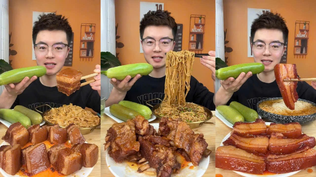 Eat Braised Pork with Zucchini and Sesame Sauce, Braised Lamb Ribs with Nam Xuong Vermicelli