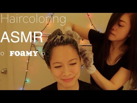 ASMR ๐๐ปโโ๏ธ FOAMY * Sleepy Real Person Hair Coloring * Feat. Fairy Sis ~ Watch Nature Ending ๐ฒ