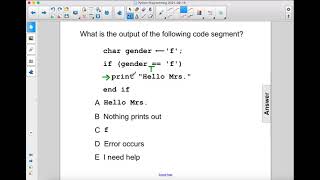 CS Praxis Java Conditionals Q26