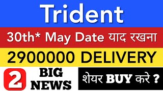 TRIDENT SHARE NEWS ? TRIDENT SHARE LATEST NEWS • SHARE MARKET LATEST NEWS TODAY • STOCK MARKET INDIA