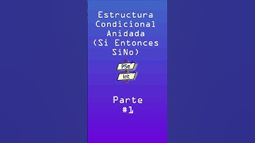 😦💻Aprende PSeInt desde cero Condicional Anidada #shorts #pseint #programar #youtubeshorts