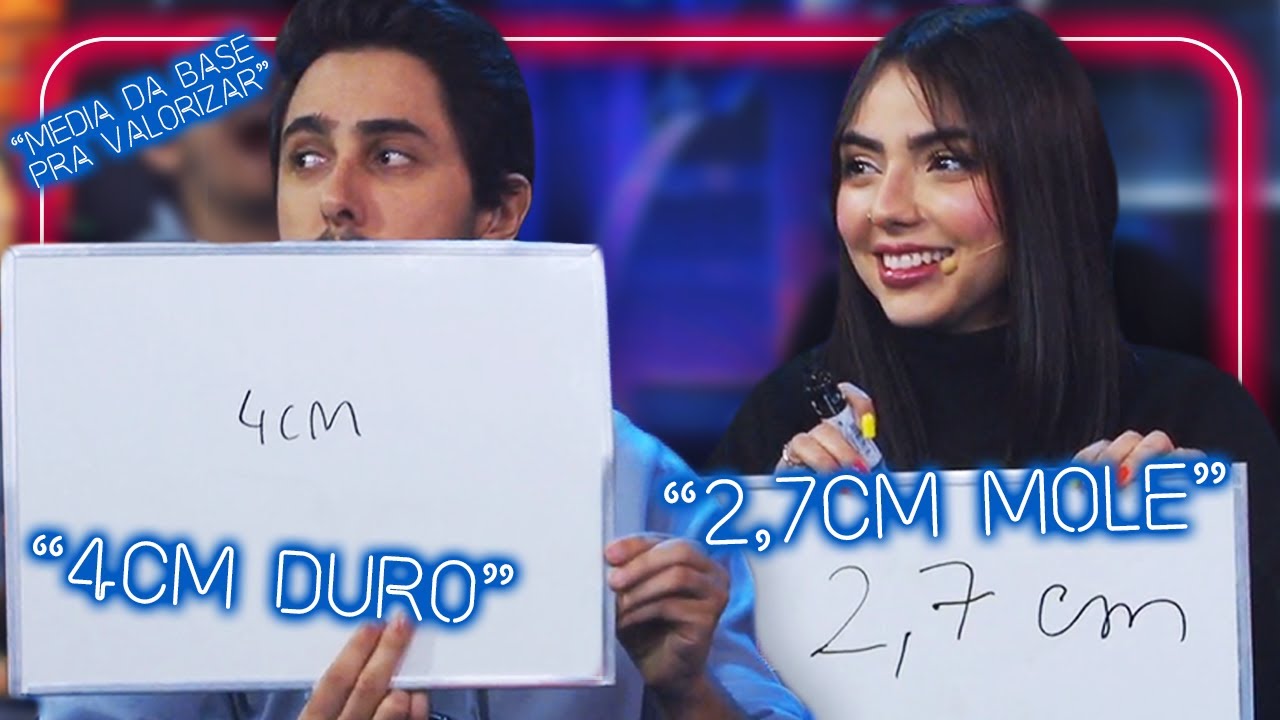 "Eu diria 4cm duro e 2,7cm mole" - Nyvi e Castanhari mostram que sabem tudo um do outro!