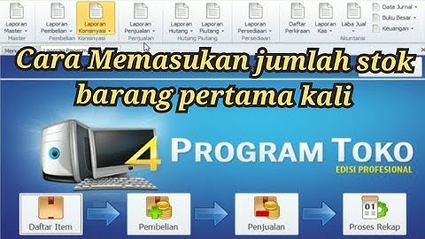 Memasukan jumlah stok barang pertama kali di IPOS4