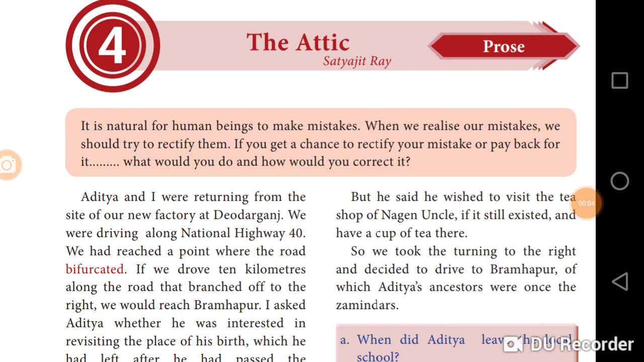 The Attic. 10th new book English. Unit 4. Prose. - YouTube