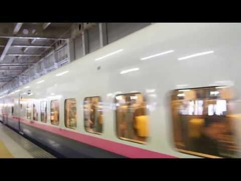 【HD】E2系東北新幹線やまびこ142号東京行(仙台発車) Series E2 Tohoku Shinkansen YAMABIKO No.142 for Tokyo at Sendai