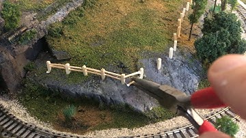 Epoxy Resin Micro Train Shelf Layout, Part 12(Detail work) #016