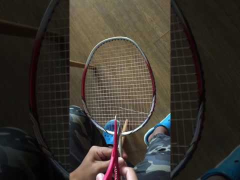 (Badminton racket2) วิธีการตัดเอ็นไม้แบด เวลาเอ็นขาด