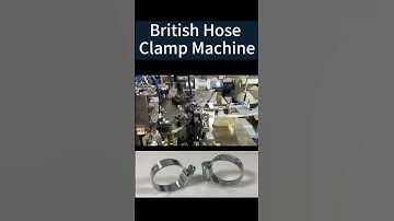 British Hose Clamp Assembly #machine   #automatic #factory #hoseclamp #clips #youtubeshorts #fypシ