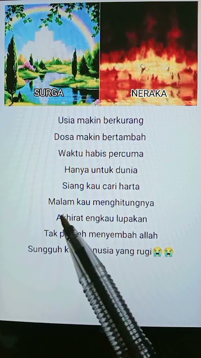 Lirik Lagu Surga Neraka Cover By Mazroatul Akhiro😭😭