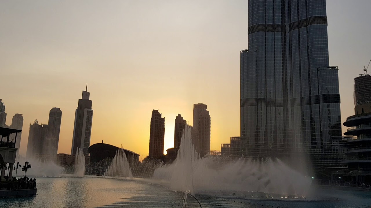 Dubai 17 Burj Khalifa Wasserspiele Youtube