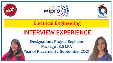 Wipro Interview Experience - September 2021 | EE Student | Designation : Project Engineer
