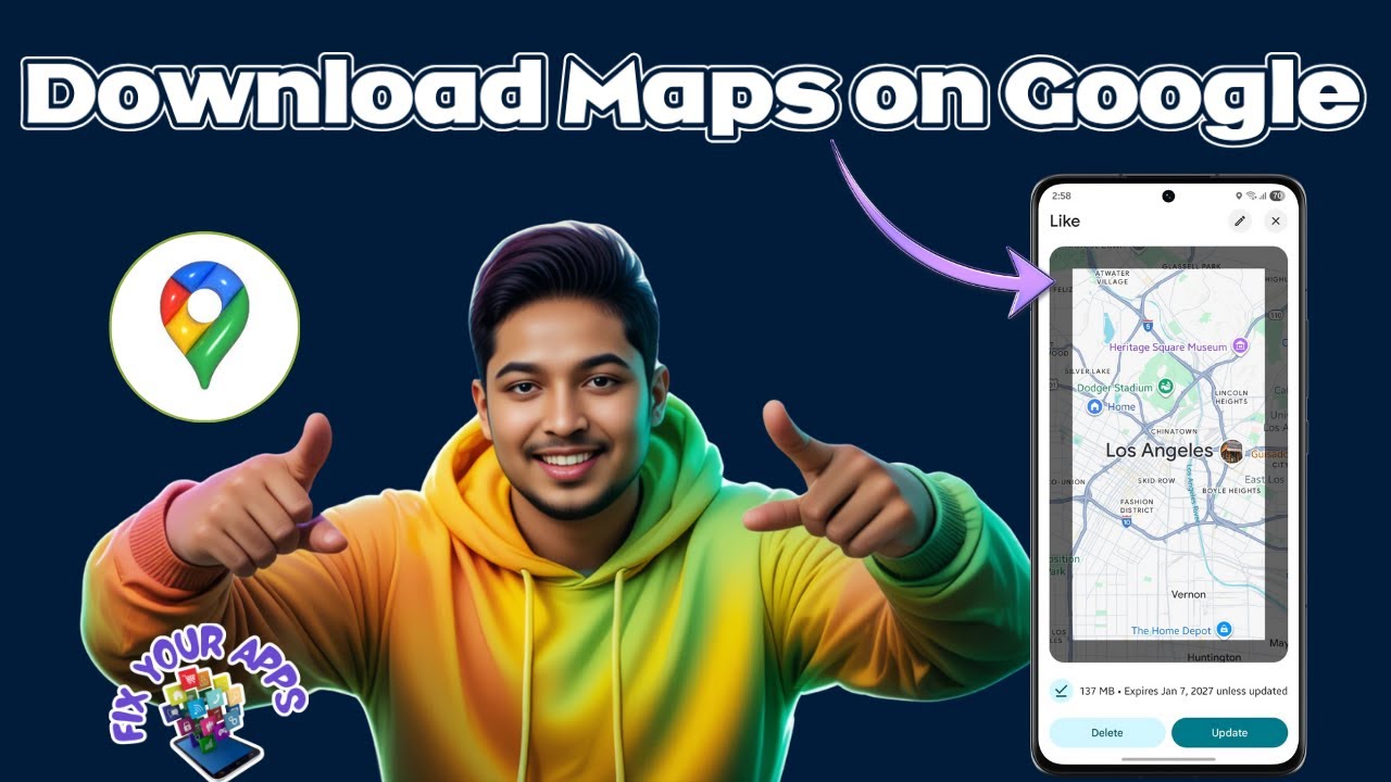 Как скачать карты из Google Maps | Офлайн-навигация (2026)