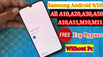 How To Samsung Frp Bypass Without Pc || A10s/A20/A30/A50/A70 Google Account Unlock Android 9,10
