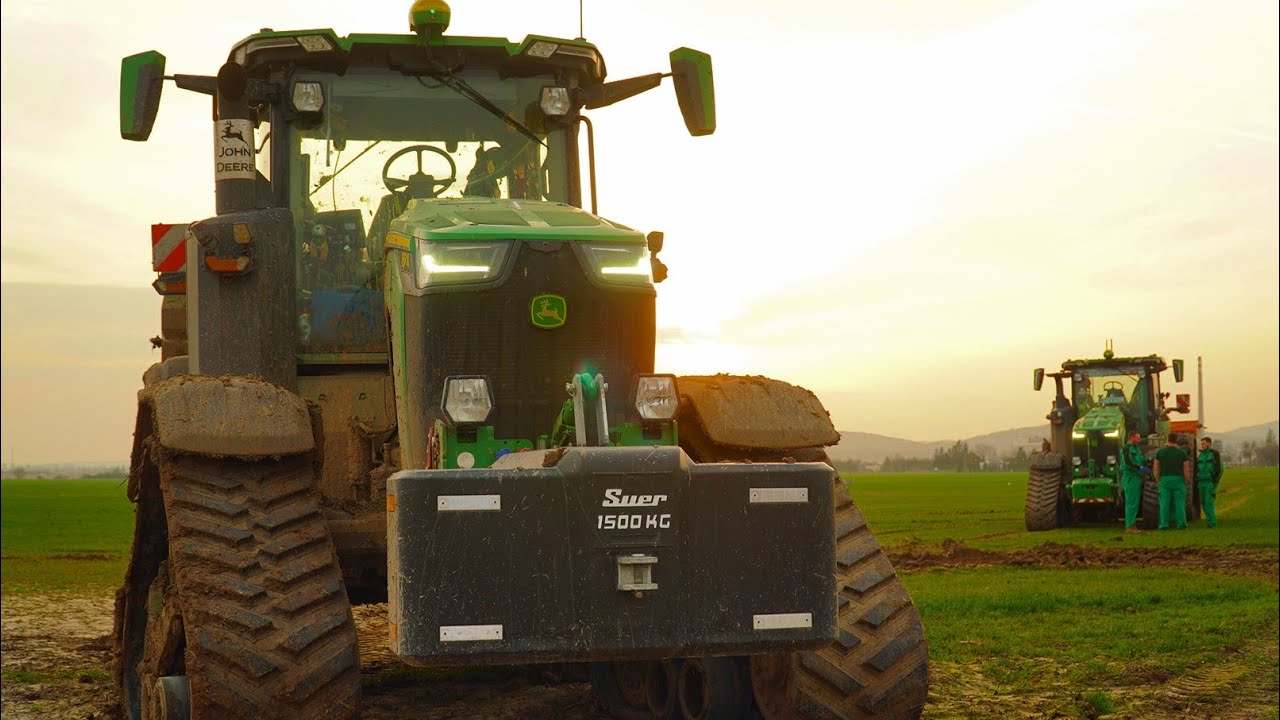 🔥2x John Deere 8RX 410🔥l rozmetanie umelého hnojiva l Donau farm Kalná nad Hronom @farmavychod190