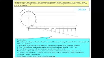 Construction of Cycloidal Curve - Engineering Graphics & Design