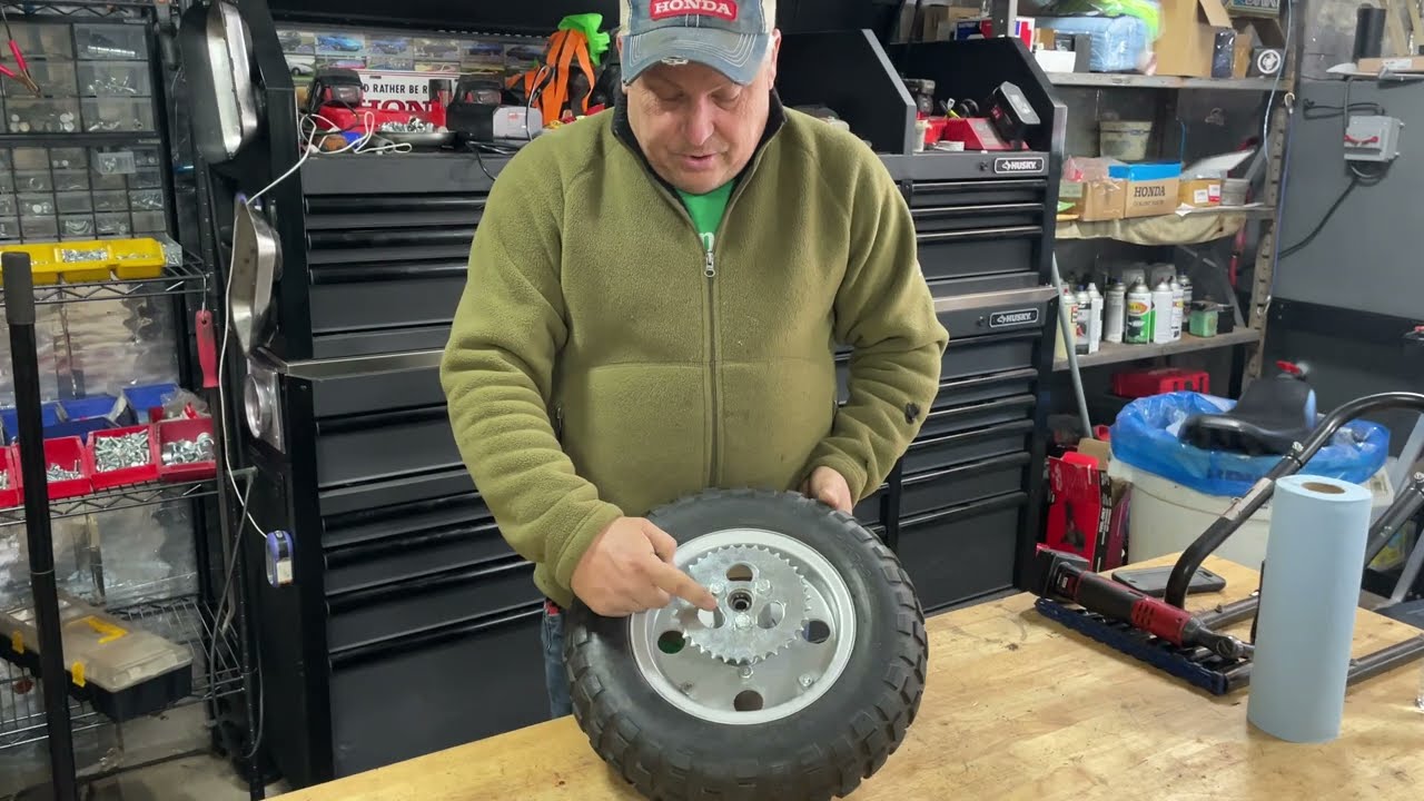 1968 Z50 Tall Bar Build Part 1 (Wheel Assembly)