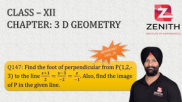 Find the foot of perpendicular from P(1,2,-3) to the line (x+1)/2=(y-3)/(-2)=z/(-1). Also,......Q147