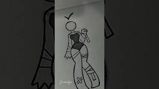 How to draw Female body pose tutorial #howtodraw #drawing #stickman #art #tutorial