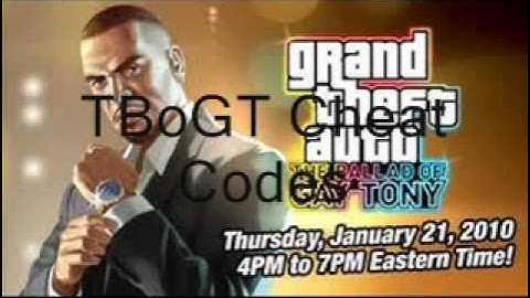 GTA IV- TBoGT & TLAD Cheat Codes