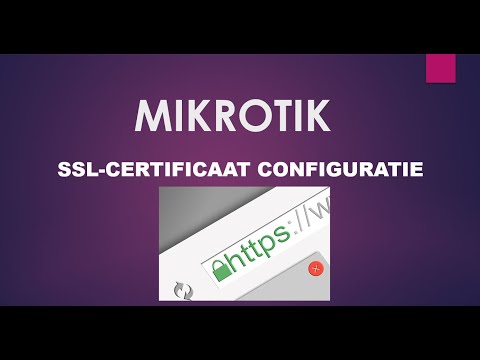 Mikrotik ssl certificate setup