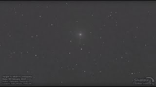 Comet C/2018 Y1 (Iwamoto) 3-hour time-lapse