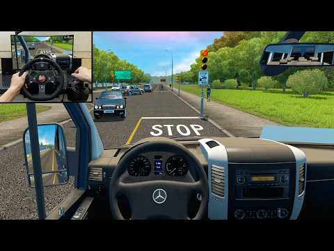 City Car Driving | Mercedes-Benz Sprinter - Realistic Van Driving - PC GamePlay